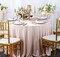 120 Inch Round Seamless Wrinkle Free Scuba Tablecloth Elegant Luxury Linen